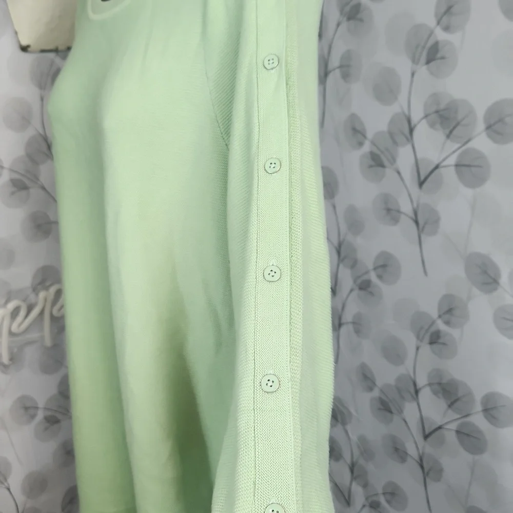 NWT Talbots Petite Mint Green Button-Sleeve Sweater - Size Large Petite (PL) - Picture 4 of 10